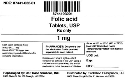 Folic Acid 1 mg (8744103201 Folic Acid 1 mg)